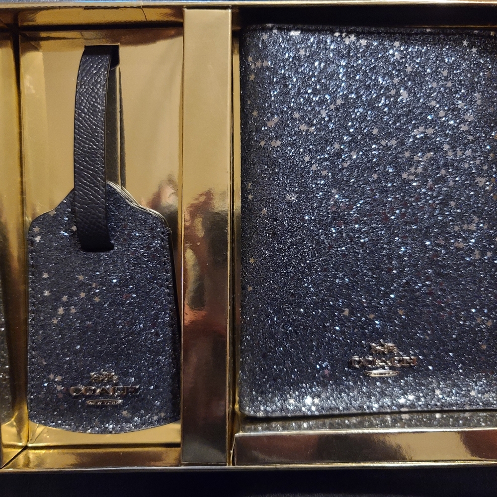Coach Passport Cover and Luggage Tag
